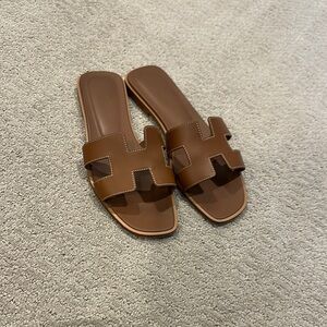 Brown Slide Sandals